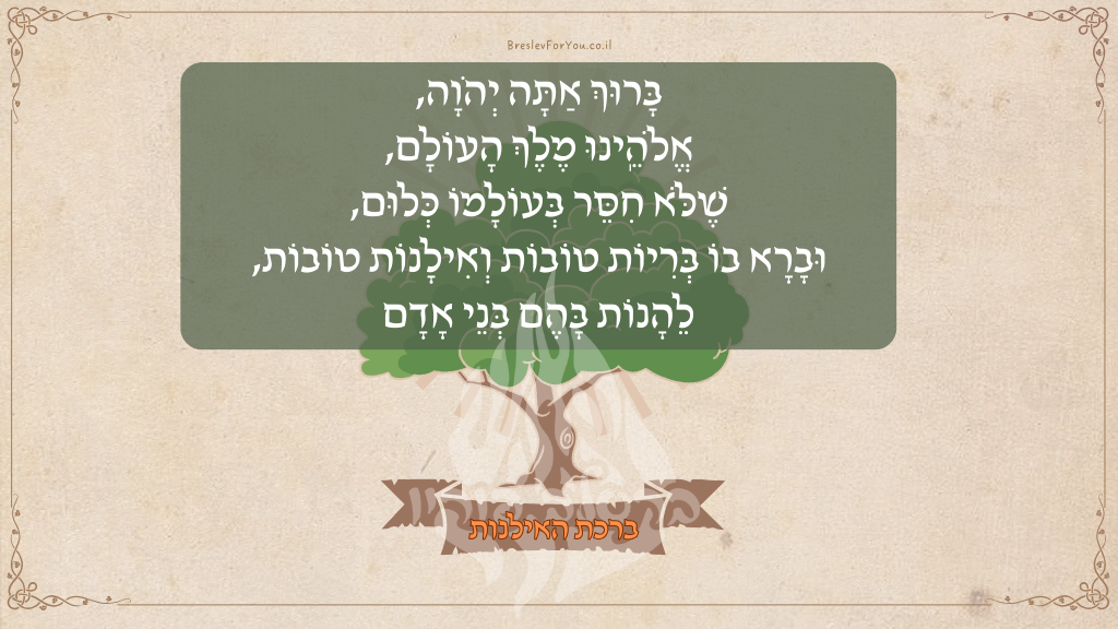 נוסח ברכת האילנות